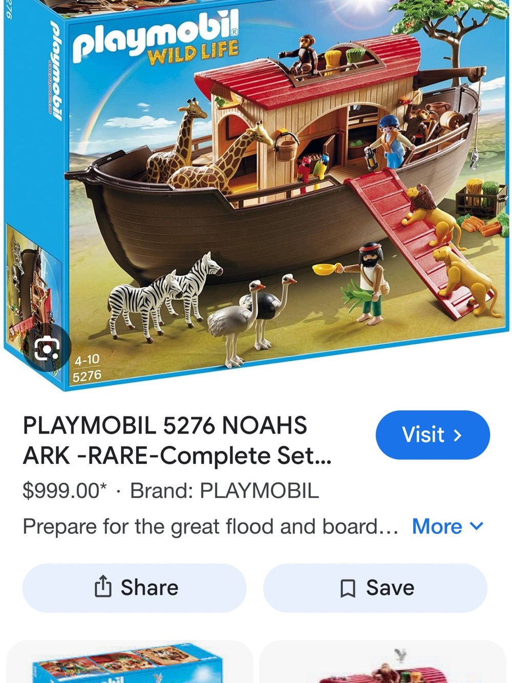 Noah's Ark Playset (Red, Brown) - 5276 playmobil